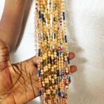 Waist Bead - Peach and Blue