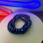 CRYSTAL BRACELET - METALLIC BLUE