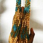 Waist Beads - Peach and Green